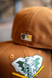 New Era Oakland Athletics 40th Anniversary Yellow UV (Peanut/Forest) - New Era