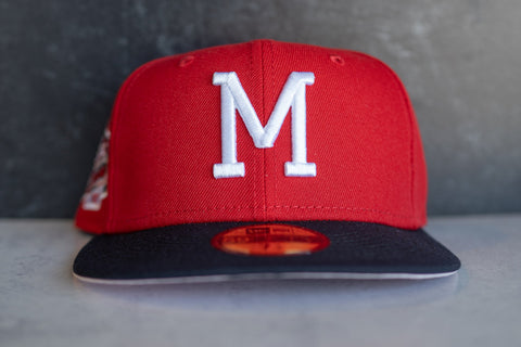 New Era Milwaukee Braves 1957 WS Pink UV (Red/Navy) - New Era