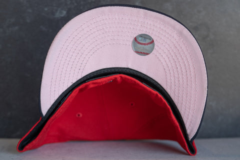New Era Milwaukee Braves 1957 WS Pink UV (Red/Navy) - New Era