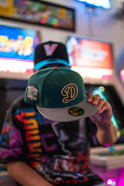 New Era Los Angeles Dodgers 40th Anniversary Toasted Peanut UV (Emerald/Steel) - New Era