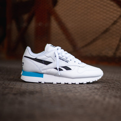 Men's Reebok Classic Leather (White/Radiant Aqua) - Reebok