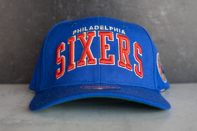 Mitchell & Ness Philadelphia 76ers Dad Cap (Royal Blue) - Mitchell & Ness