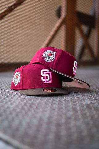 New Era San Diego Padres 40th Anniversary Pink UV (Wine Red/Mocha) - New Era