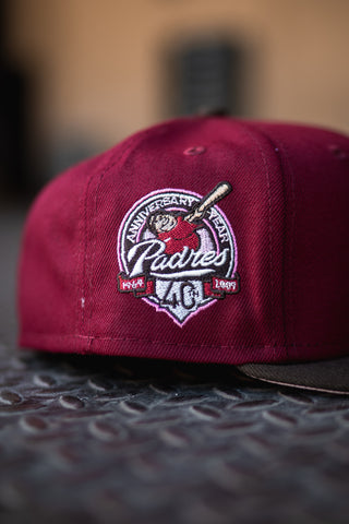 New Era San Diego Padres 40th Anniversary Pink UV (Wine Red/Mocha) - New Era