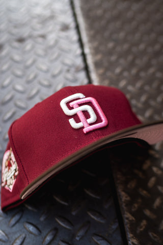 New Era San Diego Padres 40th Anniversary Pink UV (Wine Red/Mocha) - New Era