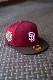 New Era San Diego Padres 40th Anniversary Pink UV (Wine Red/Mocha) - New Era