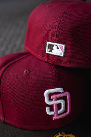New Era San Diego Padres 40th Anniversary Pink UV (Wine Red/Mocha) - New Era