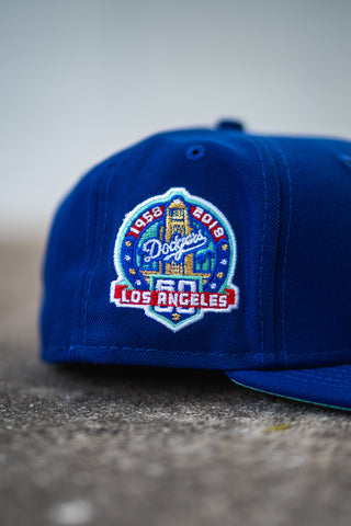 New Era Los Angeles Dodgers 60th Anniversary Mint UV (Blue) - New Era
