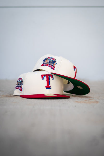 New Era Texas Rangers Final Season Stadium Green UV (Off White/Red) - New Era