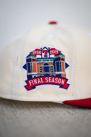 New Era Texas Rangers Final Season Stadium Green UV (Off White/Red) - New Era