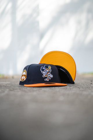 New Era Detroit Tigers Tiger Stadium Marigold UV (Navy/Rust Orange) - New Era
