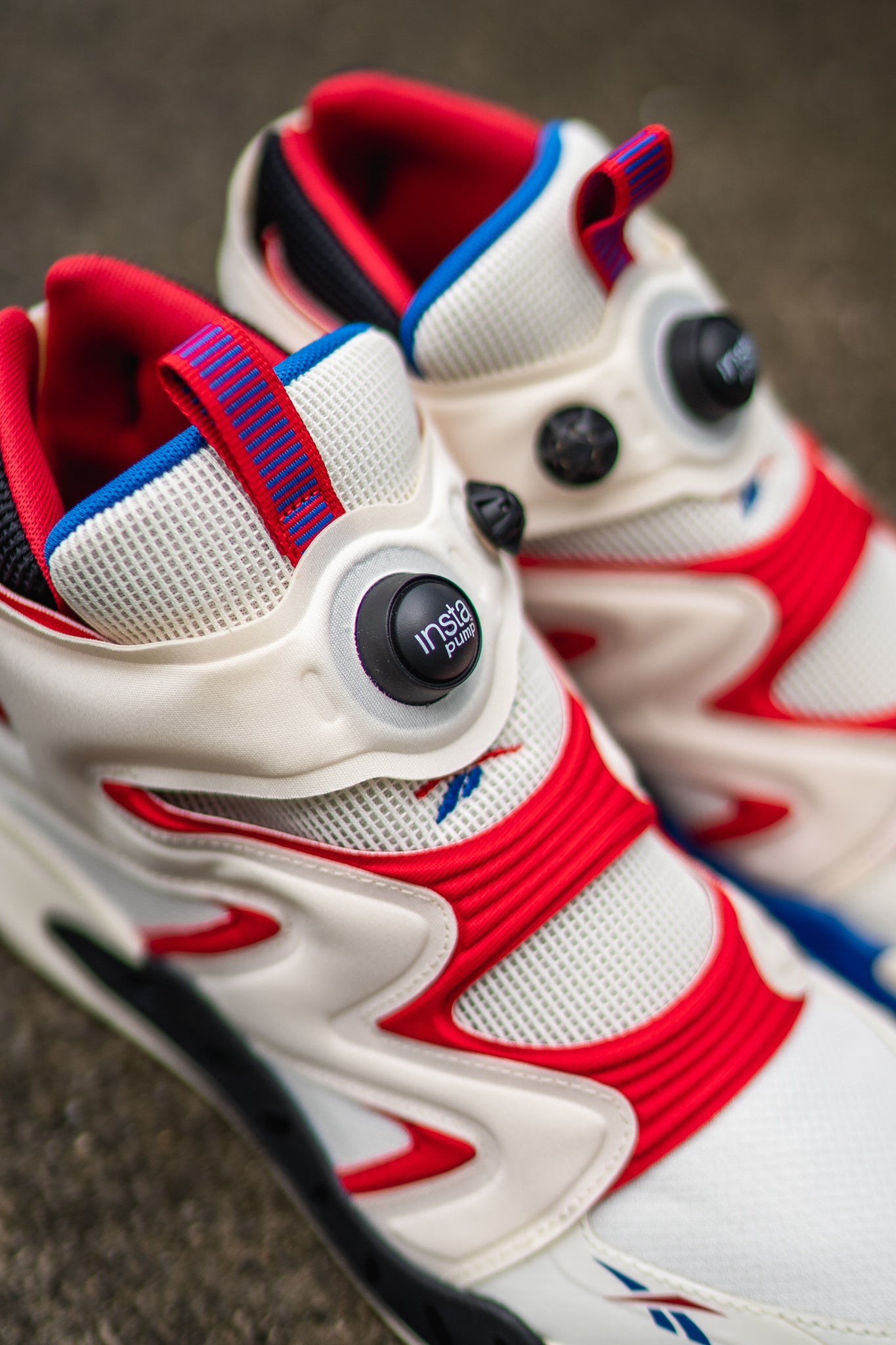 Reebok Instapump Fury Zone Mid (Classic White / Vector Red / Vector Blue) - Reebok