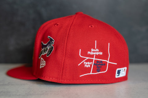 New Era Philadelphia Phillies City Transit Pack 59Fifty Fitted Cap (Red) - New Era