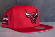 Mitchell & Ness Chicago Bulls Snapback (Red) - Mitchell & Ness