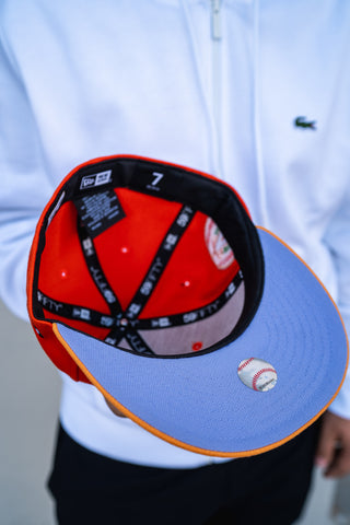 New Era Anaheim Angels 25th Anniversary Lavender UV (Orange/Tangerine) - New Era