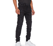 Valabasas Shredded "Skinny" Jeans (Black) - VALABASAS