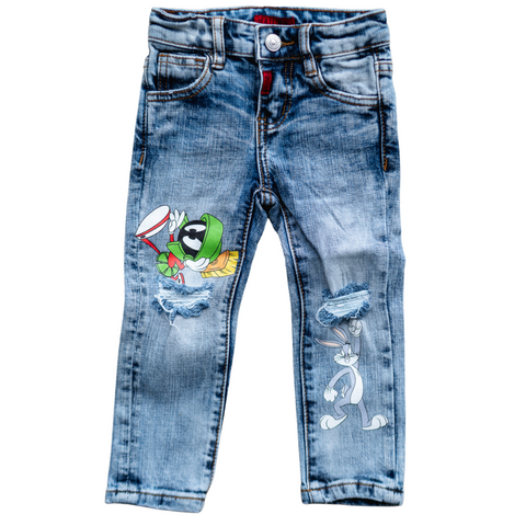 HAUS OF JR KID'S LOONEY FAM DENIM (LIGHT INDIGO) - Haus of JR