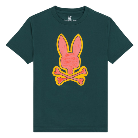 Psycho Bunny Bennett Graphic Tee (Cosmic Teal) - Psycho Bunny