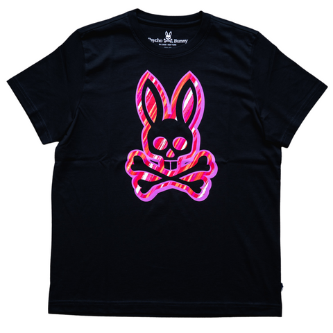 Psycho Bunny Dorton Graphic Tee (Black) - Psycho Bunny