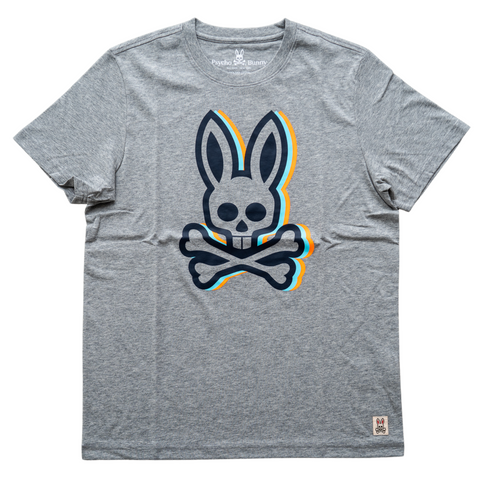 Psycho Bunny Challis Graphic Tee (Heather Grey) - Psycho Bunny