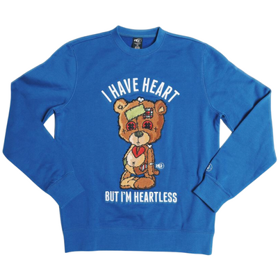 Sniper Gang Heartless Crewneck (True Blue) - Sniper Gang Apparel