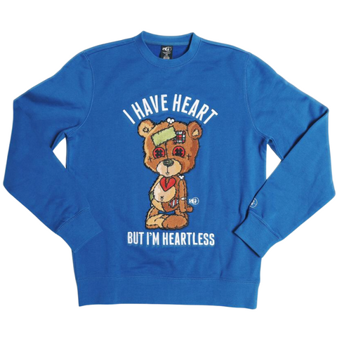 Sniper Gang Heartless Crewneck (True Blue) - Sniper Gang Apparel