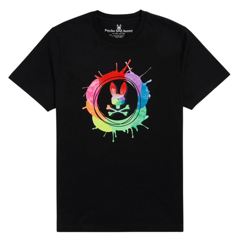 Psycho Bunny Rowson Graphic Tee (Black) - Psycho Bunny