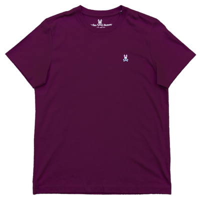 Psycho Bunny Classic Crew Neck Tee (Royal Plum) - Psycho Bunny