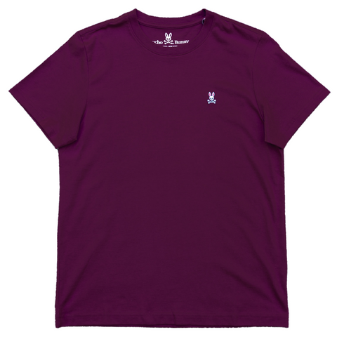 Psycho Bunny Classic Crew Neck Tee (Royal Plum) - Psycho Bunny