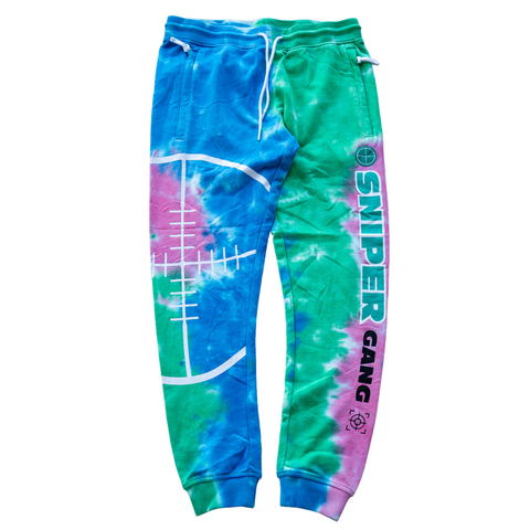 Sniper Gang NFL Tie-Dye Joggers (Blue/Multi) - Sniper Gang Apparel