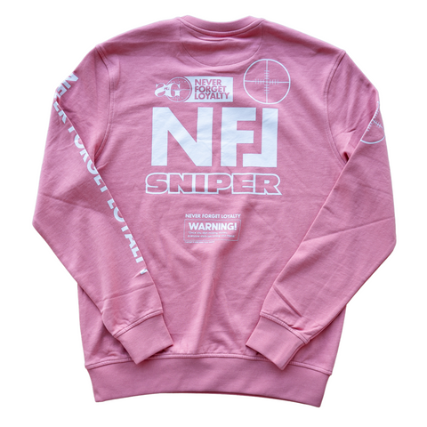 Sniper Gang NFL Crewneck (Pink) - Sniper Gang Apparel