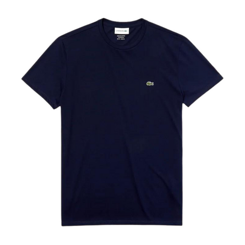 Lacoste Men's Crew Neck Pima Cotton Jersey T-shirt (Navy Blue) - Lacoste