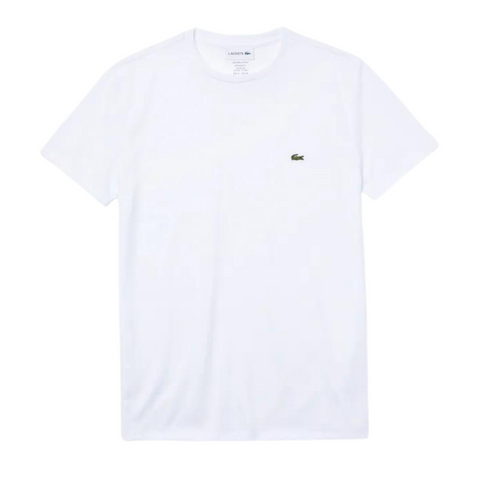 Lacoste Men's Crew Neck Pima Cotton Jersey T-shirt (White) - Lacoste