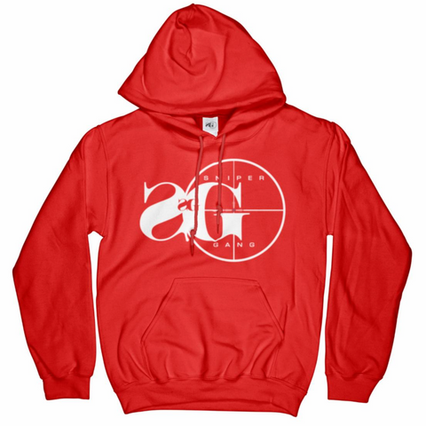 Sniper Gang Logo Hoodie (Red) - sni