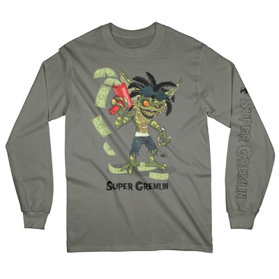 Sniper Gang Super Gremlin Long Sleeve (Army Green) - Sniper Gang Apparel