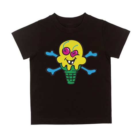 Kid's Ice Cream Cheesecake SS Tee (Black) - Ice Cream