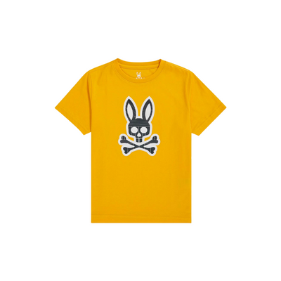 Kids Psycho Bunny Liam Navy Tee (Golden Ray) - Psycho Bunny