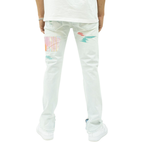 Capital Denim "Drip Trip" Denim (Ice Blue Wash) - Capital Denim