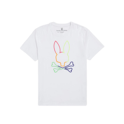 Kid's Psycho Bunny Leo Bunny Tee (White) - Psycho Bunny