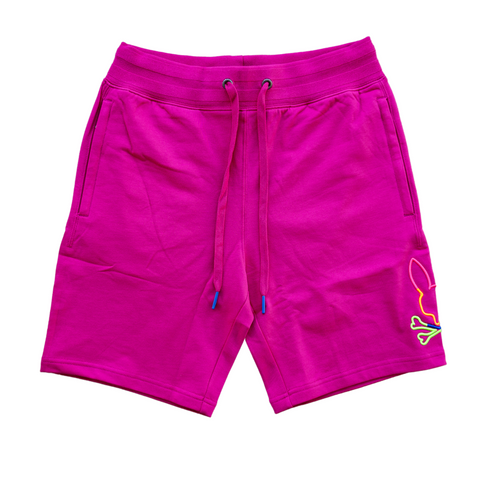 Psycho Bunny Men's Leo Bunny Shorts (Magenta Storm) - Psycho Bunny