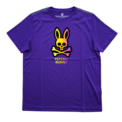 Psycho Bunny Men's Dylan Gradient Bunny Tee (Vivid Violet) - Psycho Bunny