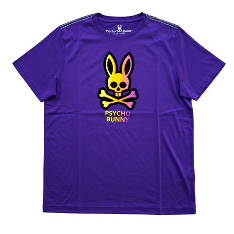 Psycho Bunny Men's Dylan Gradient Bunny Tee (Vivid Violet) - Psycho Bunny