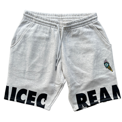 Ice Cream Edge Shorts (Light Heather Grey) - Ice Cream