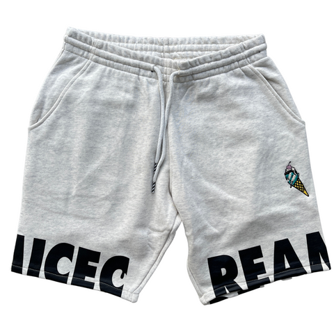 Ice Cream Edge Shorts (Light Heather Grey) - Ice Cream