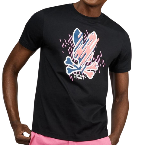 Psycho Bunny MENS CARSON TEE (Black) - Psycho Bunny