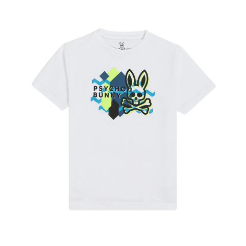 KIDS Psycho Bunny Everett Tee (White) - Psycho Bunny