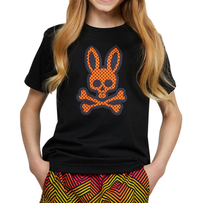 KIDS Psycho Bunny Jordan Mesh Tee (Black) - Psycho Bunny