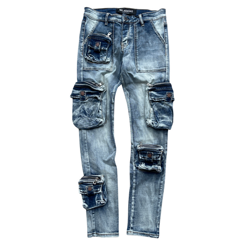 VALABASAS FEDERAL JEANS (AZZURRO) - VALABASAS