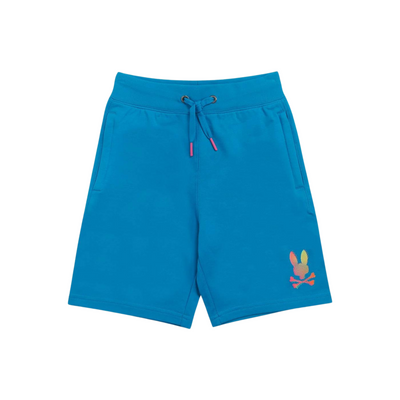 KIDS Psycho Bunny Hindes Sweat Shorts (Seaport Blue) - Psycho Bunny