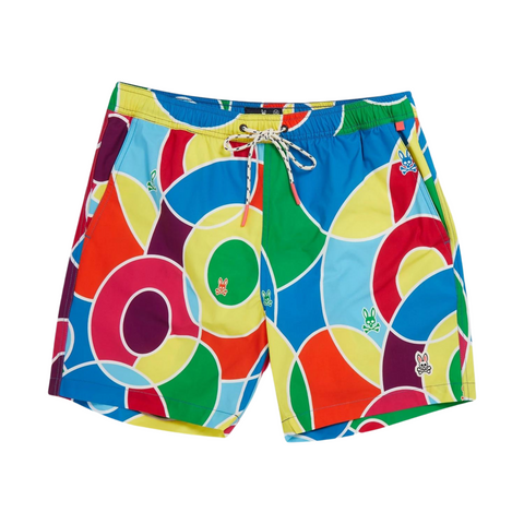 Psycho Bunny Darwin Swim Shorts (Seaport Blue) - Psycho Bunny